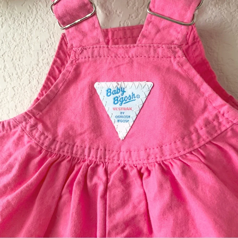 Hold Vintage 90’s Oshkosh b’gosh Pink baby Overalls